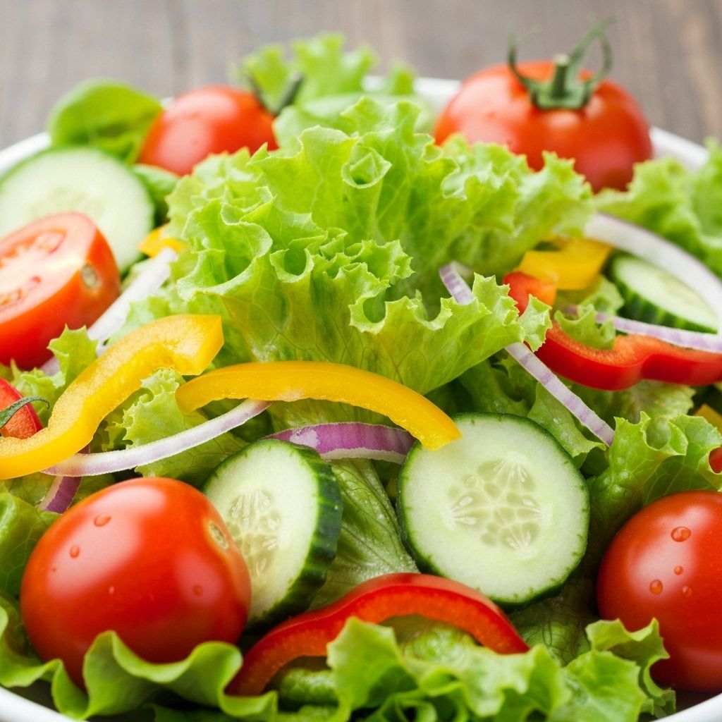 Delicious salad background